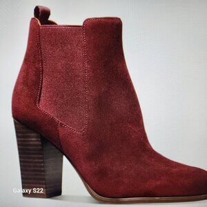 Michael Kors "Lottie" Dark Berry Booties. NIB. Size 10